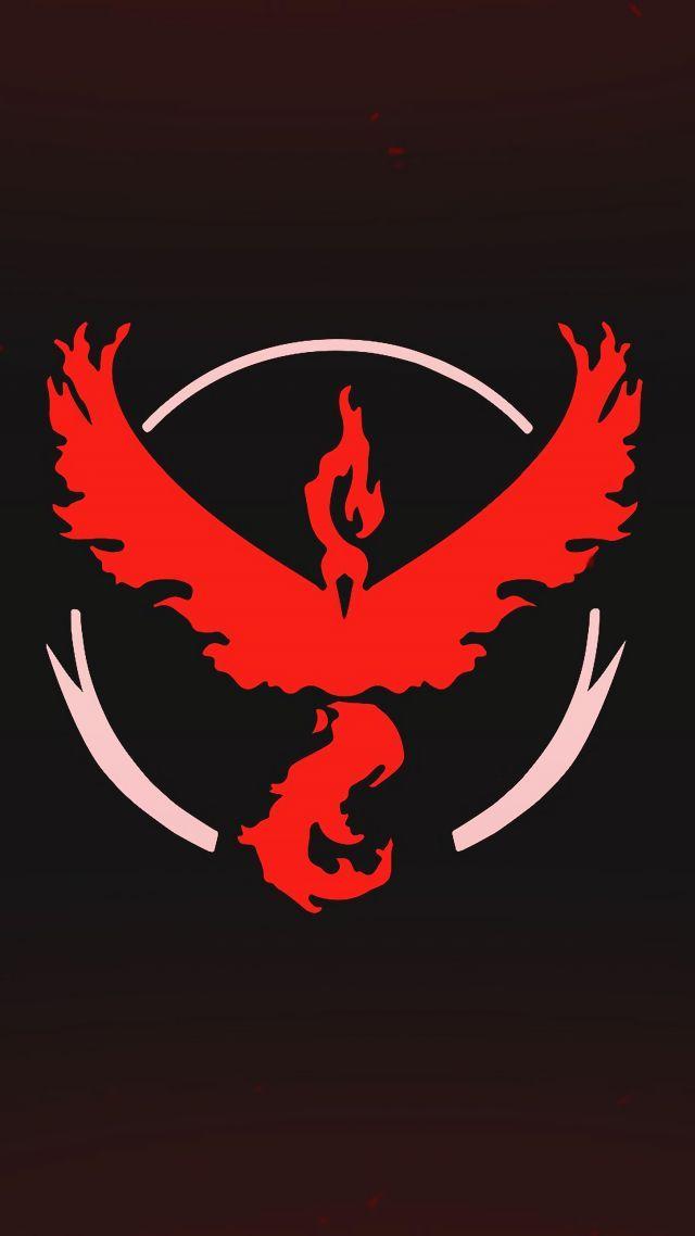 Red Team Logo - Wallpaper pokemon go, logo, red, team, valor, mobile, nintendo