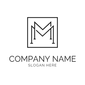 Black and White Letters Logo - Monogram Maker - Make a Monogram Logo Design for Free | DesignEvo