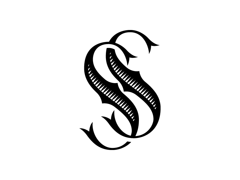 Black SS Logo - ss logo ss monogram typography pinterest monogram logos and logo ...