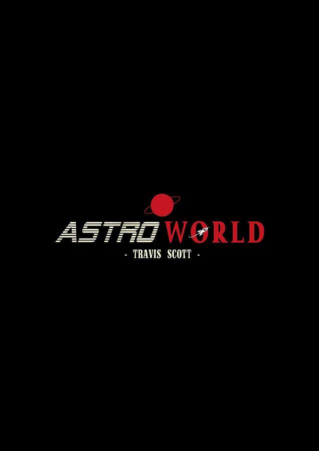 Travis Scott Logo - Sticker Travis Scott Astroworld Logo Tour 2018 Nesiastore Digital Art ...