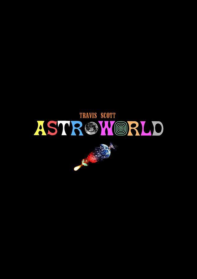 Travis Scott Logo - Frame Travis Scott Astroworld Tour 2018 Nesiacute02 Digital Art