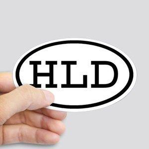 HLD Initials Logo - Hld Stickers - CafePress