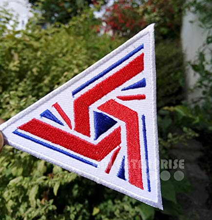 Red Triangle Movie Logo - The Movie Alien Patch | Triangle Union Jack UK-7 Logo | High Quality ...