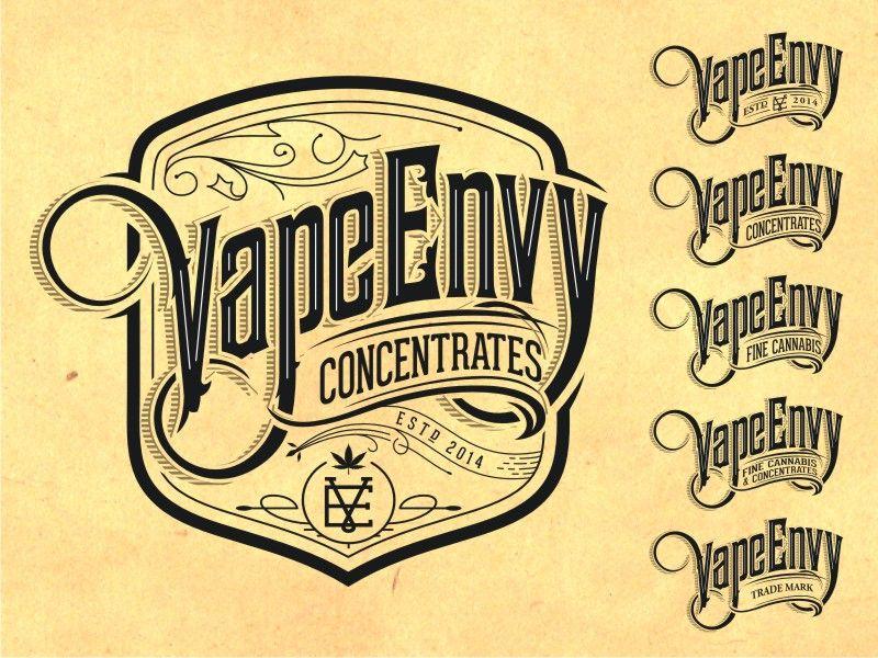 Vintage Vape Logo - Vapeenvy 1 by Emblem Garage | Dribbble | Dribbble