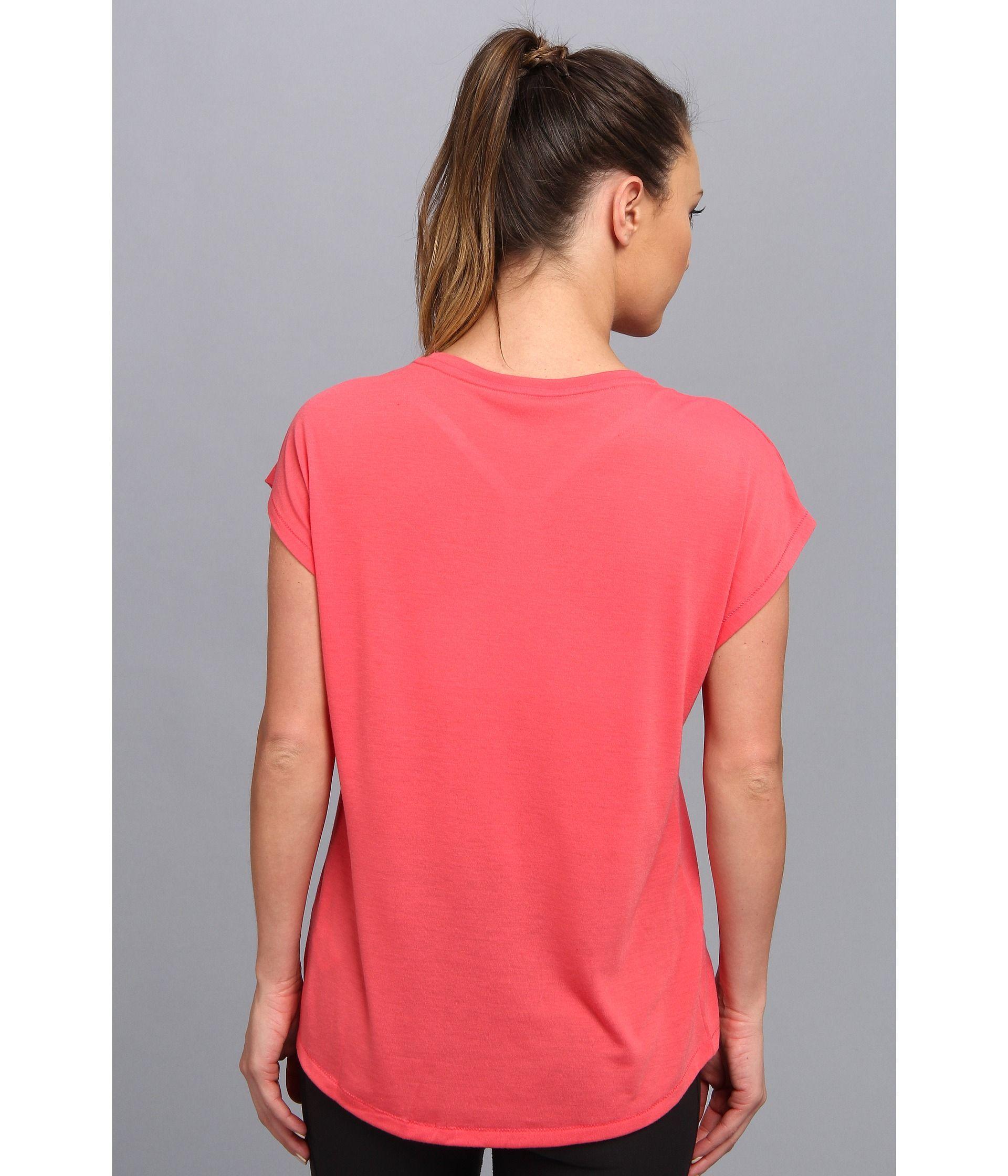 Orange Boxy R Logo - Lyst - Nike Club Boxy Tee Logo in Red