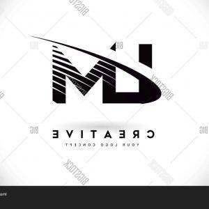 Black White with Red Letters Logo - Photostock Vector Lm L M Logo Letters With Red And Black Colors And ...