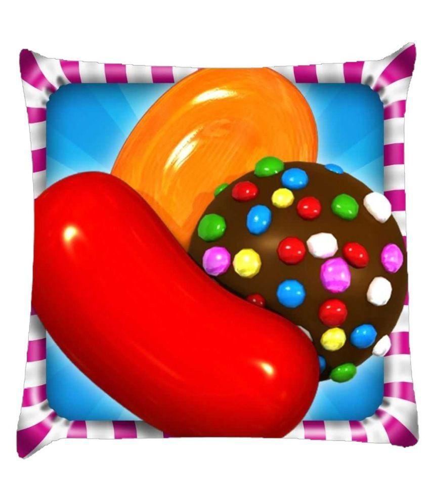 Candy Crush Logo - Snoogg Candy Crush Logo Cushion Cover: Buy Online at Best Price ...