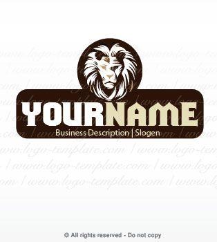 Company with Lion Logo - Logo templates. power lion Pre made logo design, designed