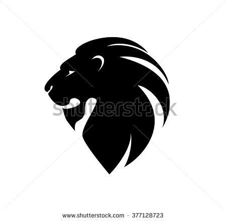 Company with Lion Logo - lion's head in profile. Template Logo. Company logo design. Graphic