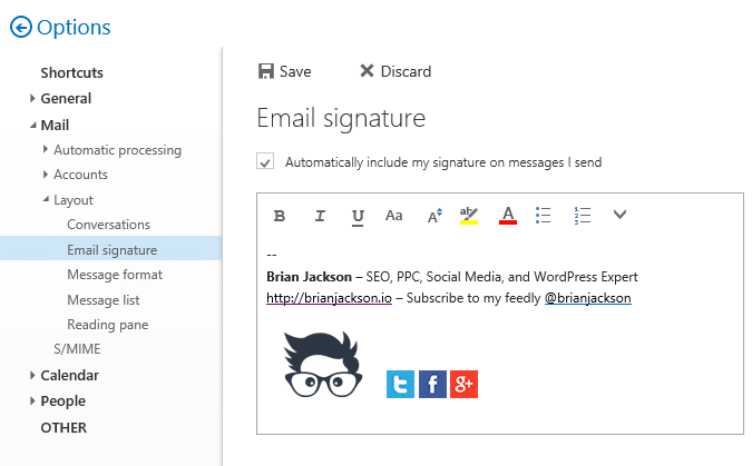 Outlook Web App Logo - How to Use an Image in Your Email Signature with Office 365