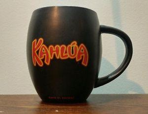 Red and Yellow Coffee Logo - Kahlua black barrel coffee mug with red & yellow Kahlua Logo | eBay