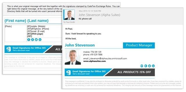 Email Signature with Logo - Place attractive graphics in signatures