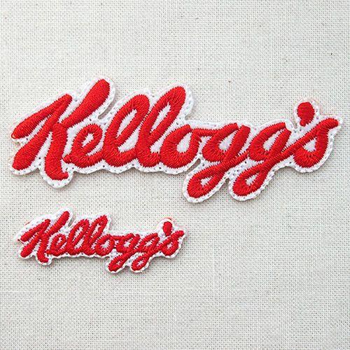 Kellogs Logo - lazystore: Badge Kellogg Kellogg's logo (die-cut/l) 010 iron ...