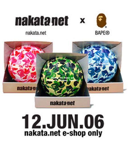 BAPE Soccer Logo - BE06ARCHIVE: Nakata.net X Bape Soccer Ball