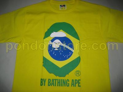 BAPE Soccer Logo - A BATHING APE : bape soccer BRAZIL tee [Pondon Store]