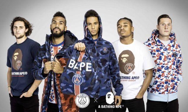 BAPE Soccer Logo - BAPE teams up with Paris Saint-Germain on capsule collection - News ...