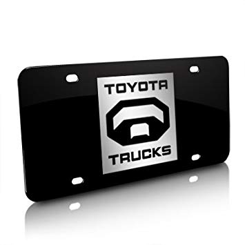 Toyota Trucks Logo - Amazon.com: Toyota Trucks Logo Black Steel License Plate, Official ...
