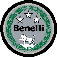 Benelli Logo - Benelli Logo Disc 65mm SIlver Background - Collideascope