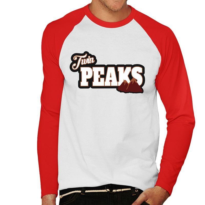 Red and White Peaks Logo - Twin Peaks Retro Logo. Cloud City 7