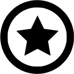 Black a Star Logo - Black star 7 icon black star icons