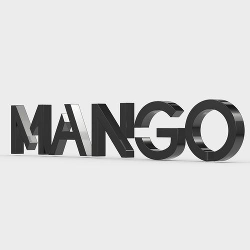 Mango Logo - 3D model mango logo