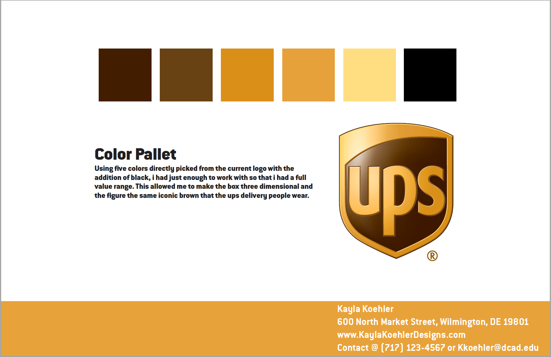 UPS Logo - Kayla Koehler - UPS Logo Project