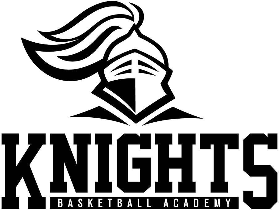 Red and Black Knights Basketball Logo - Knights Basketball Academy - St. Louis
