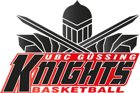 Red and Black Knights Basketball Logo - UBC Güssing Knights