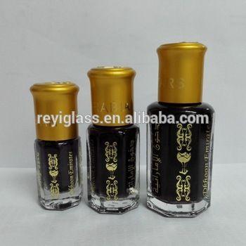 Golden Arabic Logo - Empty Tola Bottle For Oud In 3ml 6ml And 12ml With Golden Hot Stamping Logo  On Cap And Bottle - Buy Oud Oil Bottle,Tola Glass Bottle For Oud,Oud ...