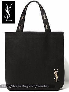 Canvas Magazine Logo - Y S L Embroidery LOGO Canvas Shopping Bag Shoulder Bag Tote Bag ...