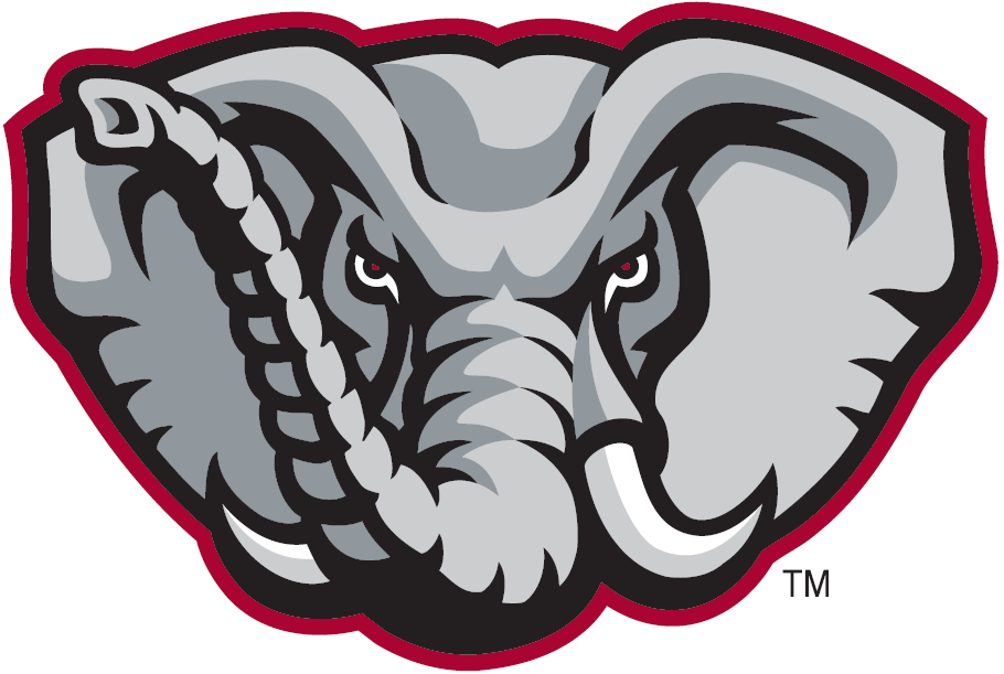 Crimson Elephant Logo - Alabama Crimson Tide Alternate Logo (2001) - An Elephant's head ...