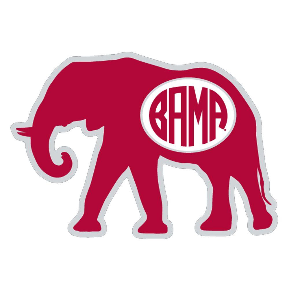 Crimson Elephant Logo - Alabama Crimson Tide 6 Decal Elephant 752082627247