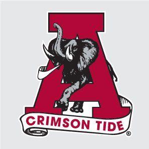 Crimson Elephant Logo - Amazon.com: Alabama Crimson Tide CLASSIC AL w/ A CRIMSON TIDE SCROLL ...