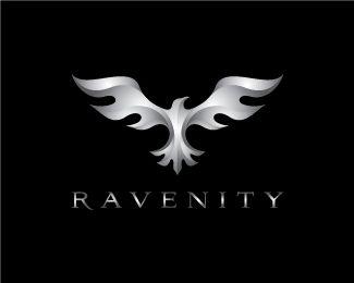 White Crow Logo - ravenity Designed