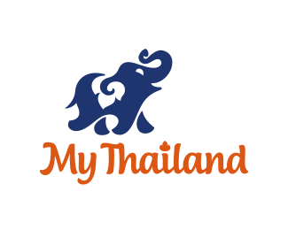 Thai Elephant Logo - The elephant logo is the symbol of success and adventure, looking