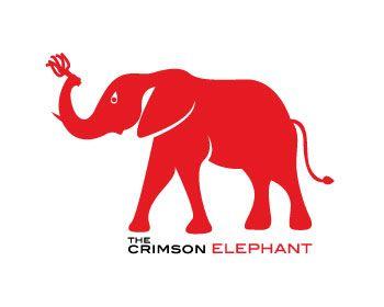 Crimson Elephant Logo - The Crimson Elephant Logo Design