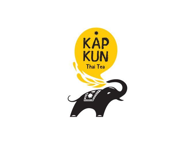 Thai Elephant Logo - Kap Kun Thai-Tea | Logo | Thai tea, Tea logo, Tea design