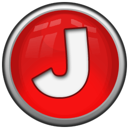 Red J Logo - Letter J Icon. Red Orb Alphabet Iconet
