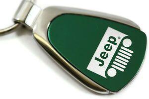 Green Teardrop Logo - Jeep Grill Green Teardrop Authentic Logo Key Ring Fob Keychain ...