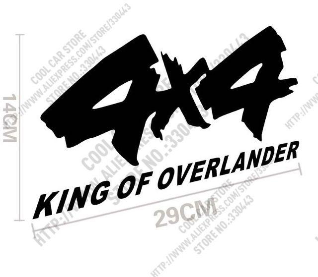 Jeep Wrangler 4x4 Logo - 10 Pieces 4X4 King of Overlander Car Sticker Car Reflective Decal ...