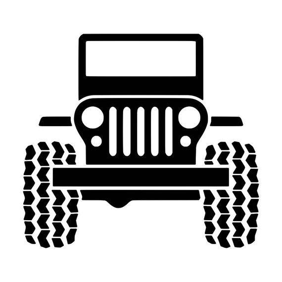 Jeep Wrangler 4x4 Logo - Jeep Wrangler 4x4 decal - Jeep grill - YETI decal | laptop decal ...