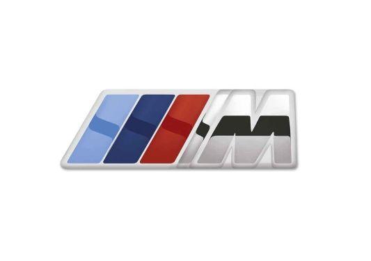 BMW Parts Logo - BMW Genuine M Logo Emblem Coloured Strips Pin Spring Lock Silver ...