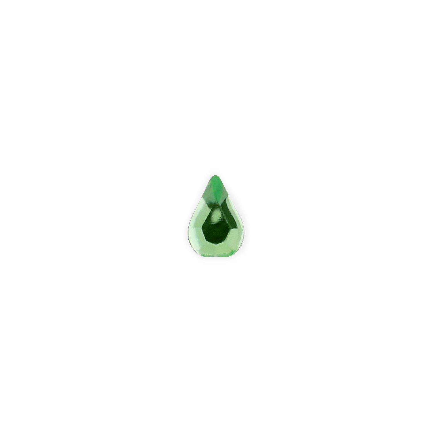 Green Teardrop Logo - Light Green Teardrop Rhinestones - Pack of 100 – Naio Nails