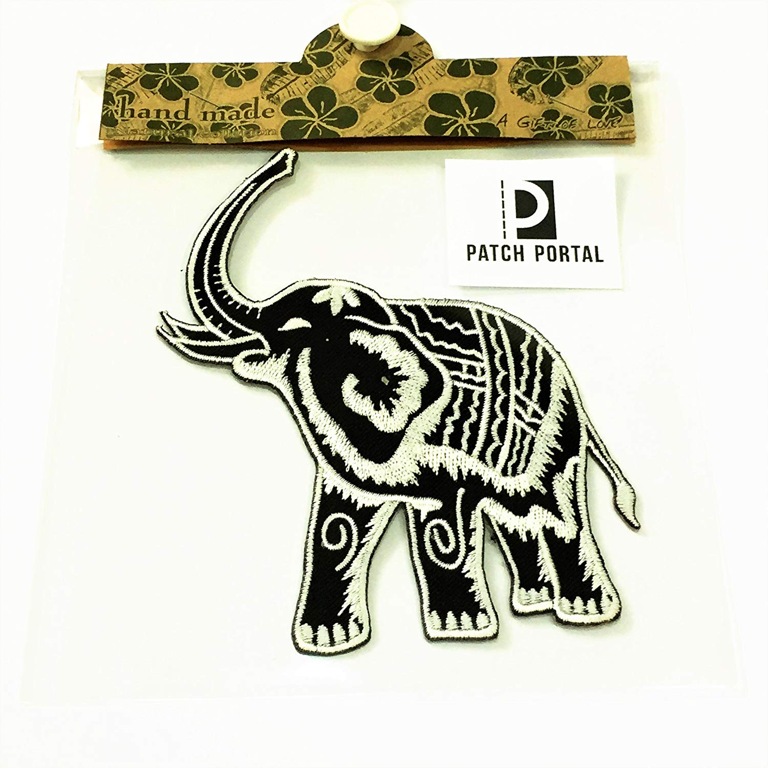Thai Elephant Logo - Amazon.com: Patch Portal Thai Elephant Black and White Emblem Logo 5 ...