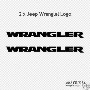 Jeep Wrangler 4x4 Logo - 2x Jeep Wrangler logo Sticker Decal - MOAB SAHARA RUBICON X CAR ...