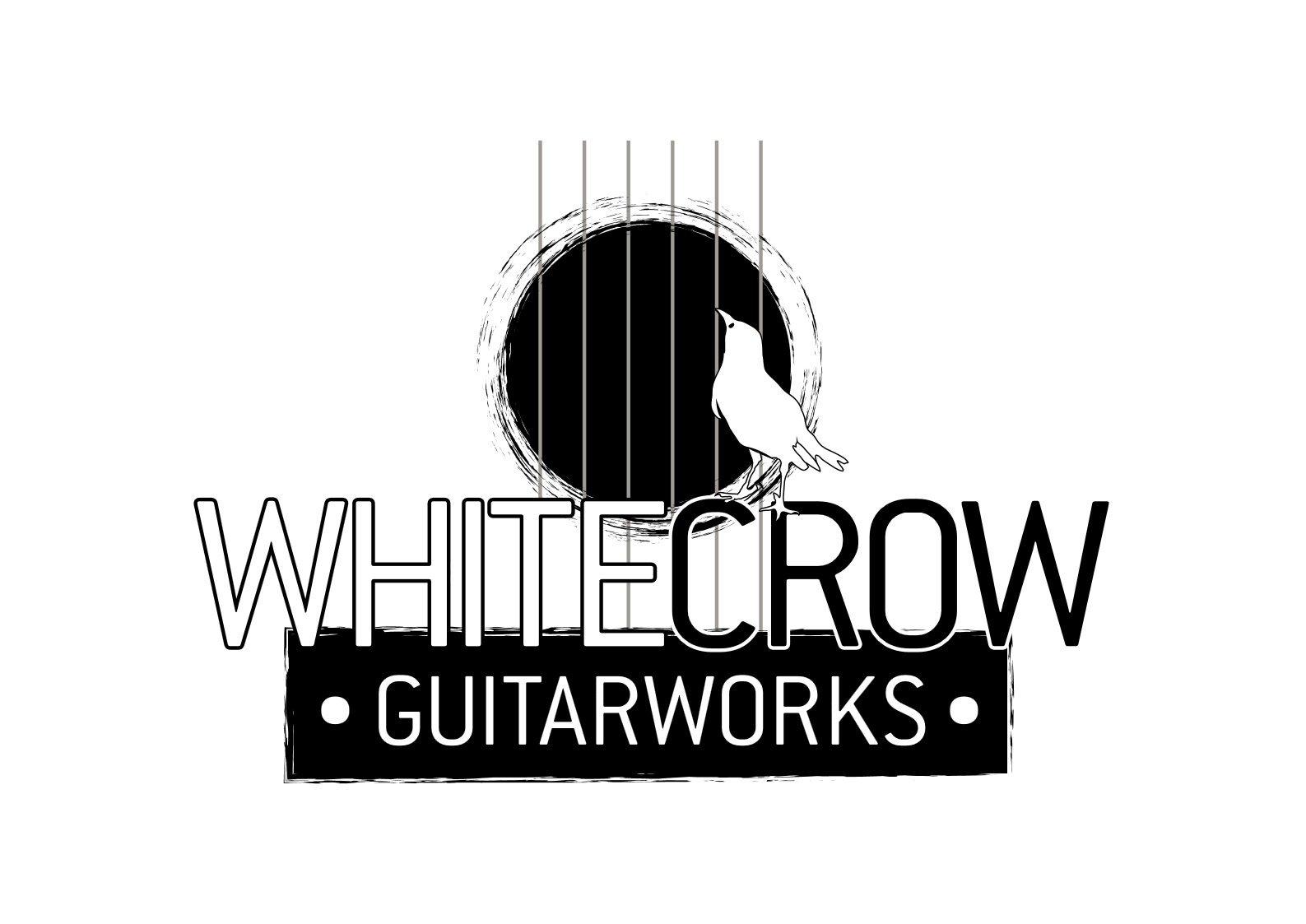 White Crow Logo - White crow guitarworks – Guitar making and repair tuition