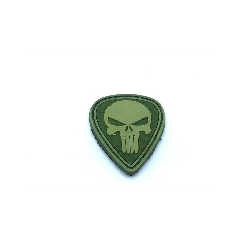 Green Teardrop Logo - Punisher skull teardrop morale patch (Green) WBD Airsoft At UK whol...