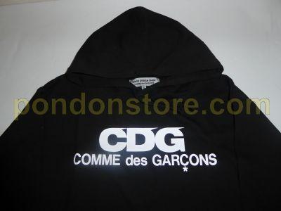 Comme Des Garcons CDG Logo - COMME des GARCONS : CDG logo hoody black [Pondon Store]