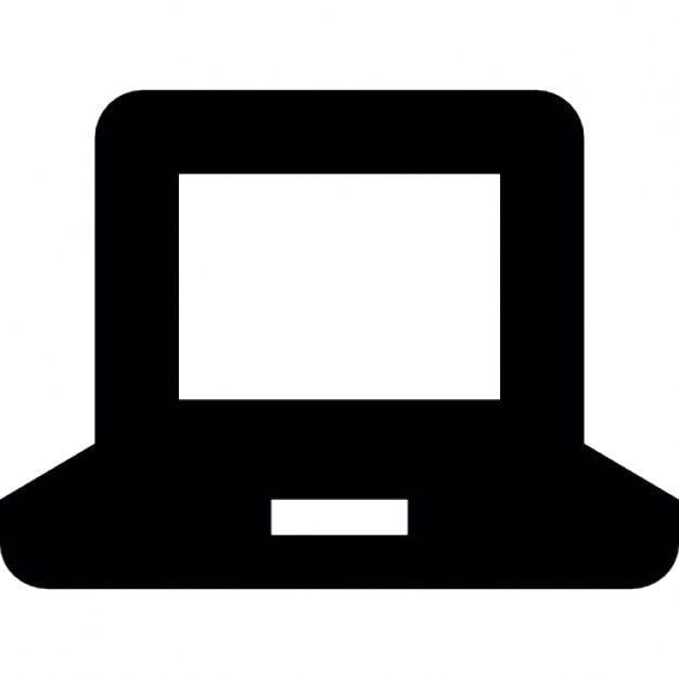 Small Computer Logo - Small laptop with thick border Icons | Free Download