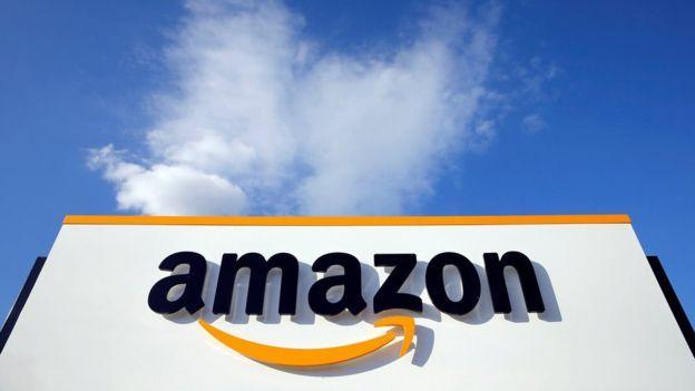 Amazon Christmas Logo - Amazon slides on Christmas sales slowdown - BBC News